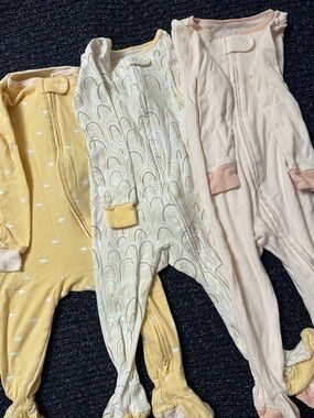 Cloud Island 18M Footed Zip Pajama Bundle Set of 3